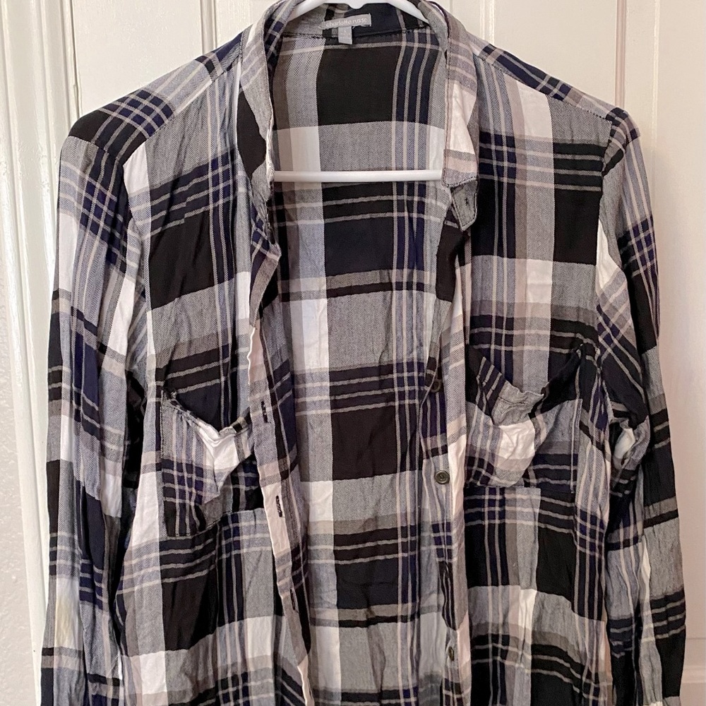 Silky Flannel Button-down